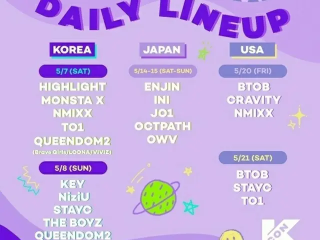 「KCON 2022 Premiere」、アメリカ公演のラインナップを公開