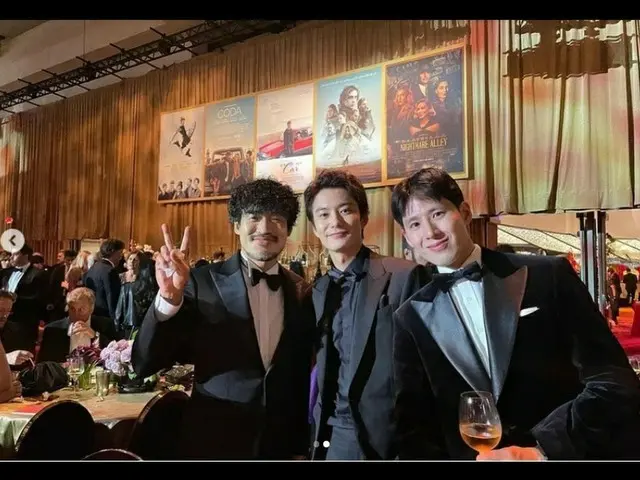 俳優ジン・デヨン、映画「ドライブ・マイ・カー」で共演した西島秀俊や岡田将生、アン・フィテとの写真を公開