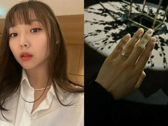 ミン(元Miss A)、左手薬指の指輪写真は広報用。