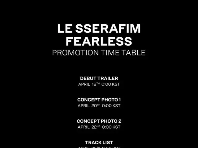 LE SSERAFIM、デビュースケジュールを公開