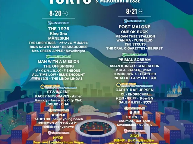 ジコ(Block B)、カン・ダニエル、Seori、8/20と21にZOZOマリンスタジアム＆幕張メッセにて開催される「SUMMER SONIC 2022 東京