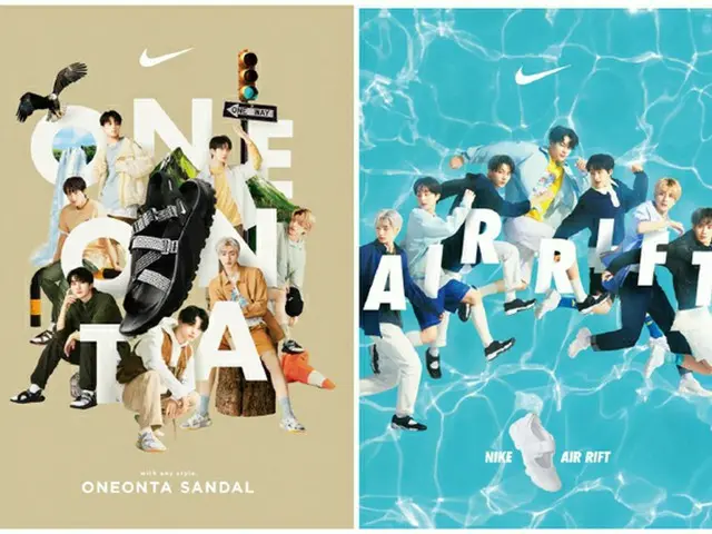「ENHYPEN」、全国のABC-MART及びABC-MART公式オンラインストアにてNIKE ONEONTA SANDAL、AIR RIFTのビジュアルを6/