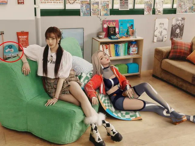 aespa、ニューアルバム「Girls」のティーザー画像にTOMORROW X TOGETHER(TXT)メンバーのステッカーが登場し話題に。