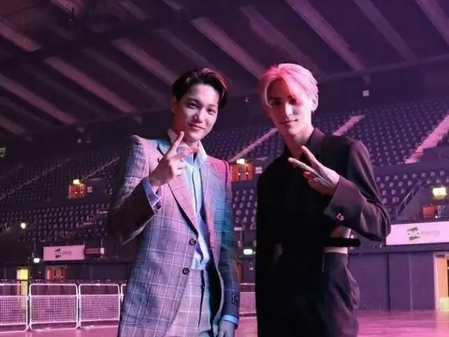 ユテヤン(SF9)、“憧れ” KAI(EXO)との2ショットを公開