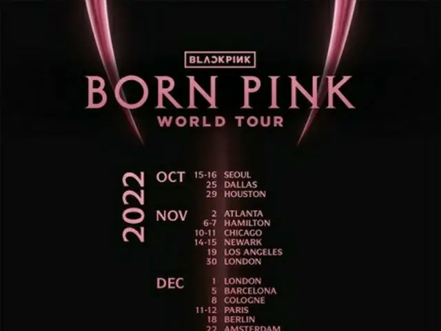 「BLACKPINK」、ワールドツアー「BORN PINK」のポスター公開