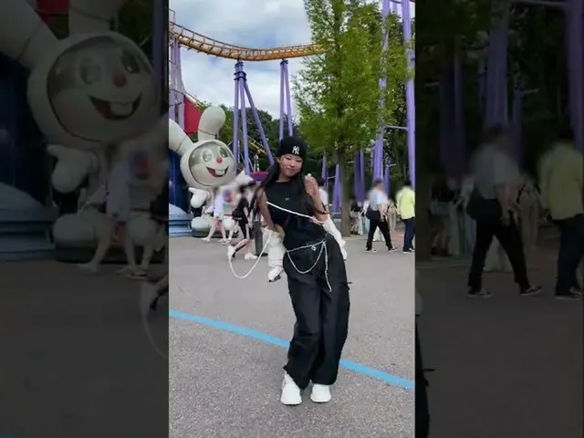 【公式mlb】 MLB×真絶美 NewJeans_  下入ボーイカバーダンス  