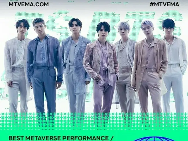 BTS(防弾少年団)、「2022 MTV EMA」3部門にノミネート