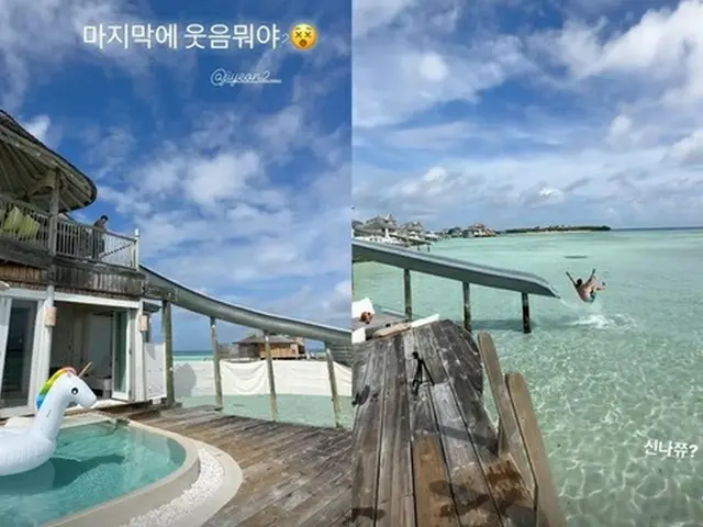 韓国プロ野球KTウィズ所属のファン・ジェギュン選手＆ジヨン(T-ARA) 夫妻、新婚旅行中の様子を公開