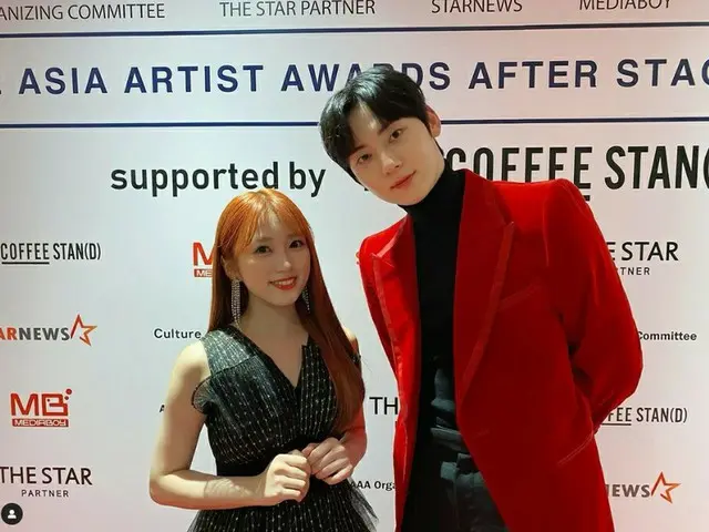 矢吹奈子、ファン・ ミンヒョン(NU’EST) との写真を投稿