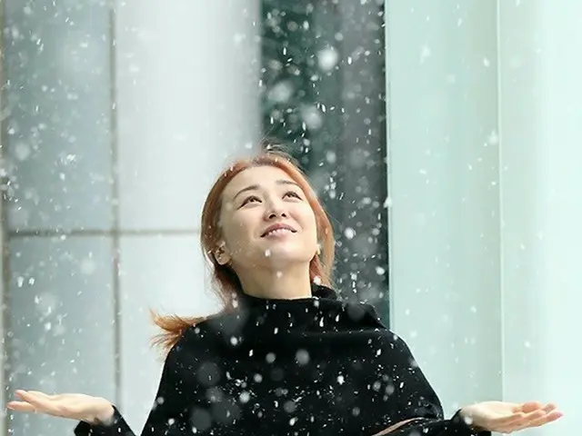 ソウルに雪