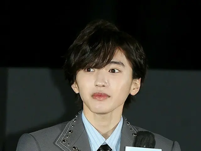 「なにわ男子」みっちー 道枝駿佑、CGV龍山店で開催の映画「今夜、世界からこの恋が消えても」来韓記念記者懇談会に出席