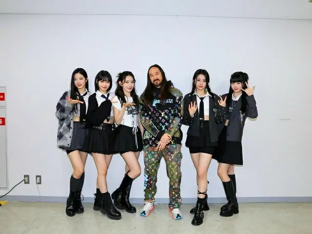 LE SSERAFIM、The ChainsmokersとSteve Aokiとの記念写真を公開