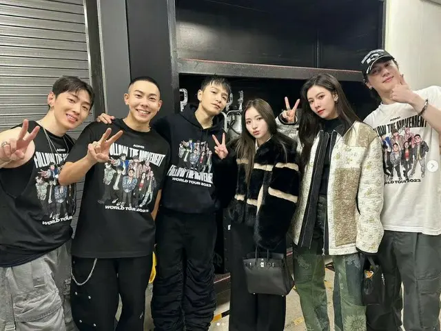 南りほ、ユギョム(GOT7)たちとの写真を投稿