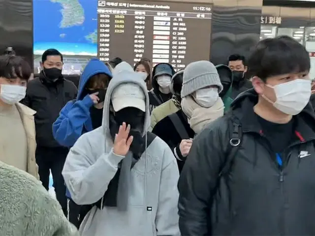Stray Kids、金浦国際空港に到着。