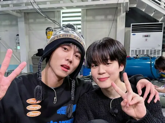 チュ・ウジェ、JIMIN(BTS) との写真を公開