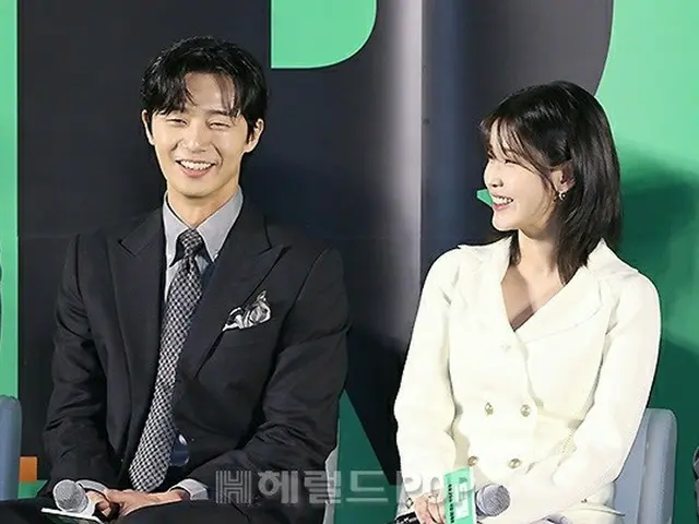 俳優パク・ソジュン、IU(アイユー)、映画「ドリーム」の制作報告会に出席