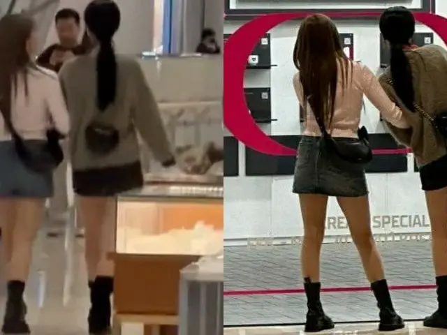 スジン(元(G)I-DLE)、友人とショッピングする姿が目撃され拡散。