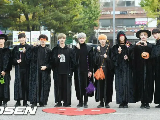 SF9、ハロウィンのコスチュームで「ミュージックバンク」リハーサル現場に到着。