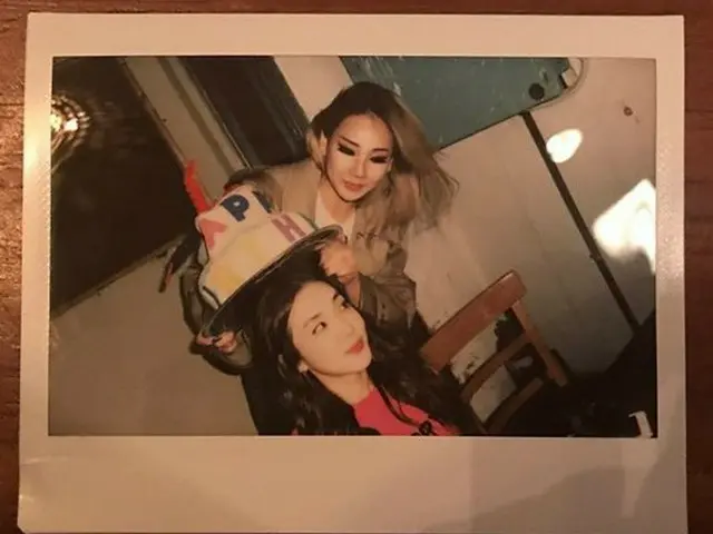 2NE1 出身CL、DARAとの写真を公開。