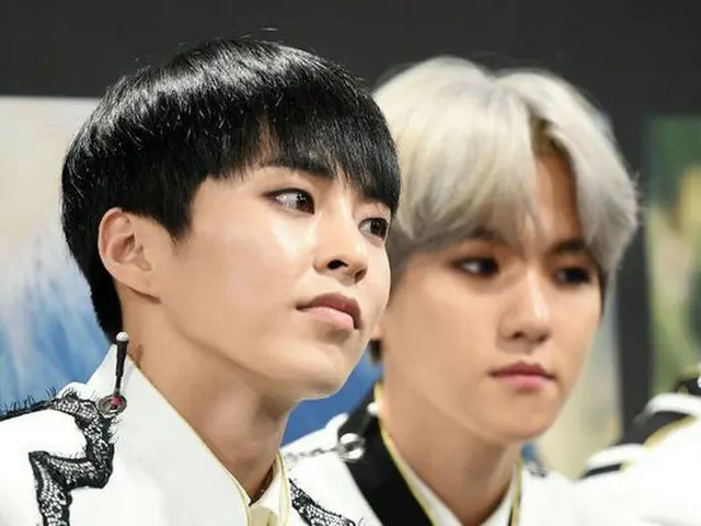 EXO Xiumin、記者会見