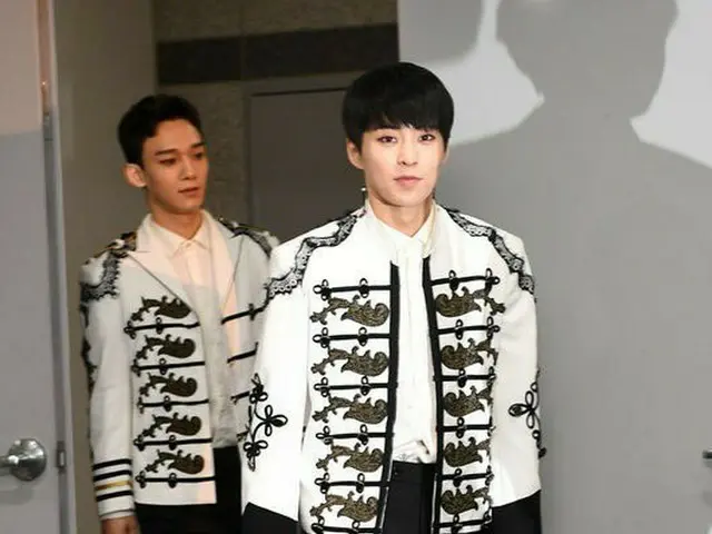 EXO Chen、記者会見中