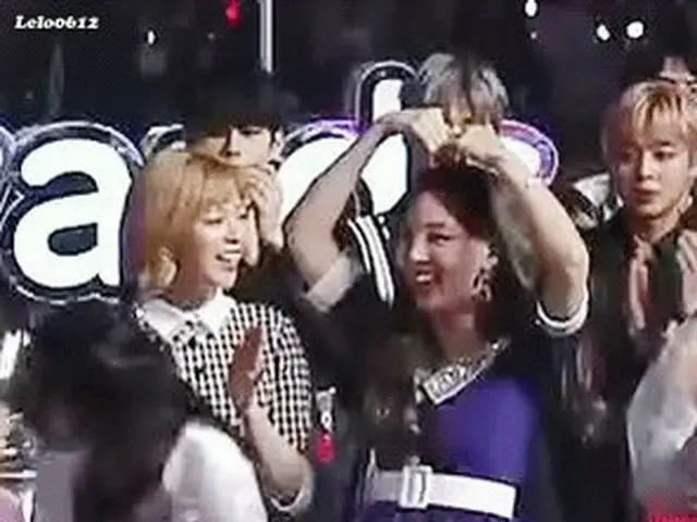 TWICE、IUの「2017MMA」大賞受賞の瞬間の反応