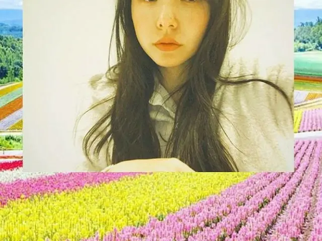 女優ミン・ヒョリン、花のような美貌