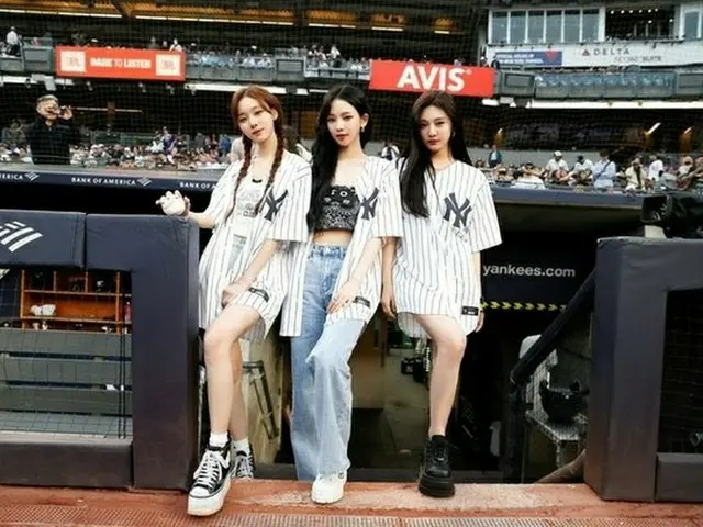 aespa、MLBヤンキース戦で始球式
