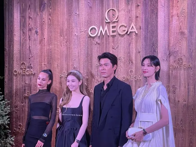 俳優ヒョンビン、OMEGAのPRイベントに参加した時の様子が公開される