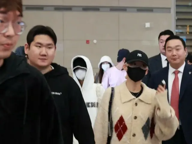 「EL7Z U+P」、「M COUNTDOWN IN FRANCE」の日程を終えて韓国に帰国＠仁川国際空港