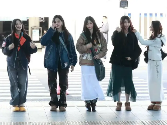 NewJeans、「ミュージックバンクinメキシコ」出演のため21日午後に出発の様子＠仁川国際空港