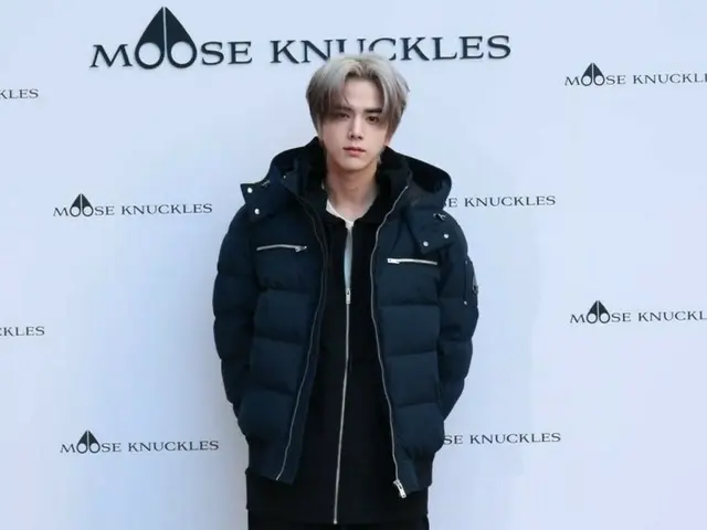 「THE BOYZ」ヨンフン、MOOSE KNUCKLESフォトコールイベントに出席