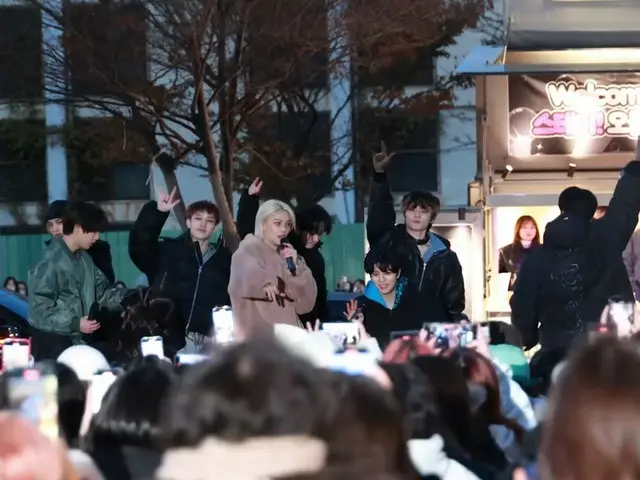 Stray Kids、11日午後にMBC「ショー！音楽中心」ミニファンミーティングで「楽」披露の様子
