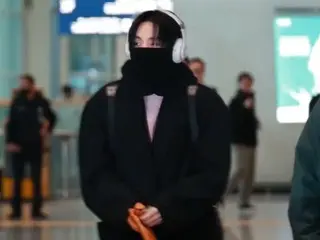 V（BTS）、海外に向けて出発の様子＠仁川国際空港。