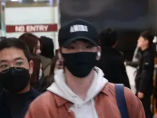 カンダニエル、10日午前に帰国の様子＠金浦国際空港。
