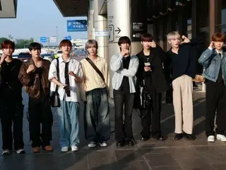 n.SSign、9日午前に「KCON JAPAN 2024」出演のため日本に向けて出発の様子＠金浦国際空港。
