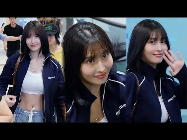 240712 TWICE_ _  MOMO 空港出発ファンカム by 스피넬 * 編集しないでください、再アップロードしないでください