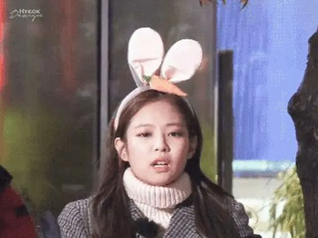 Blackpink ジェニー、寒い日の表情