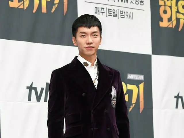 俳優イ・スンギ、tvNドラマ「花遊記」の制作発表会に出席。