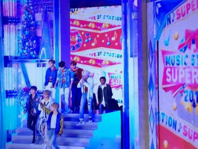 防弾少年団、今現在、日本の番組「Mステ」で歌っているらしい