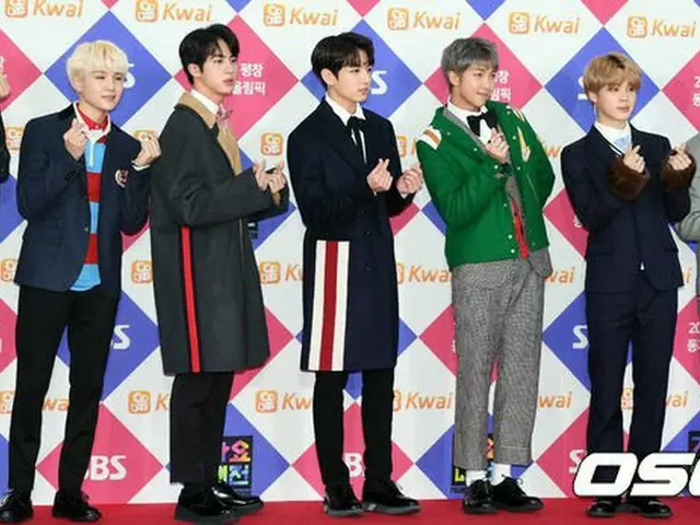 防弾少年団、「SBS歌謡大祭典」レッドカーペットに登場