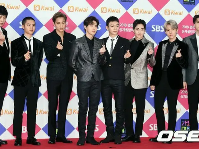 EXO、「SBS歌謡大祭典」レッドカーペットに登場