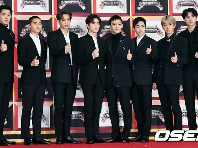 EXO、「2017KBS歌謡大祝祭」レッドカーペットイベントに出席