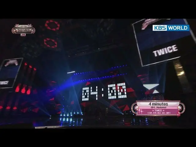 TWICE - 4 minutes、歌謡大祝祭     