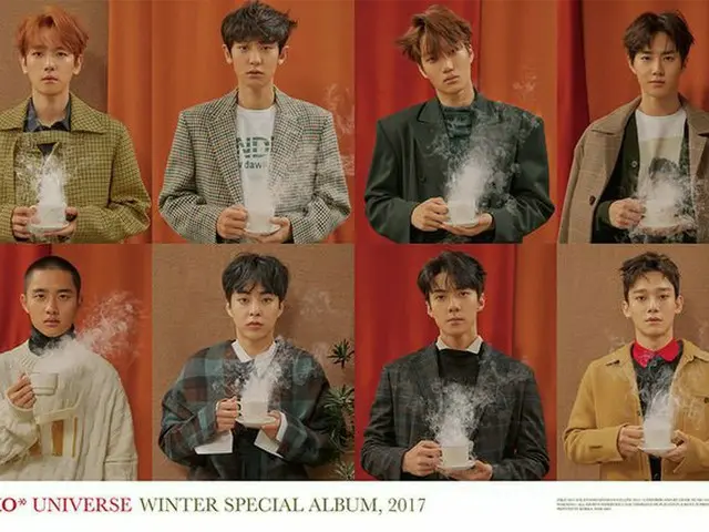 EXO、冬のスペシャルアルバム「Universe」が1位席巻