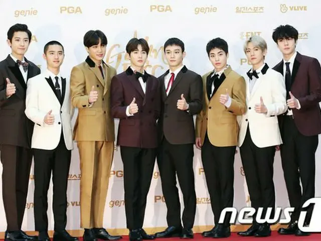 EXO、「第32回ゴールデンディスク授賞式」レッドカーペット(2日目)に登場