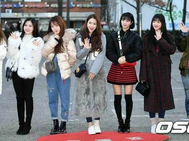OH MY GIRL、KBS「ミュージックバンク」リハーサルに到着