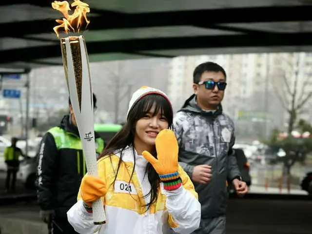 AOA ジミン、平昌冬季オリンピック聖火リレーにランナーとして登場