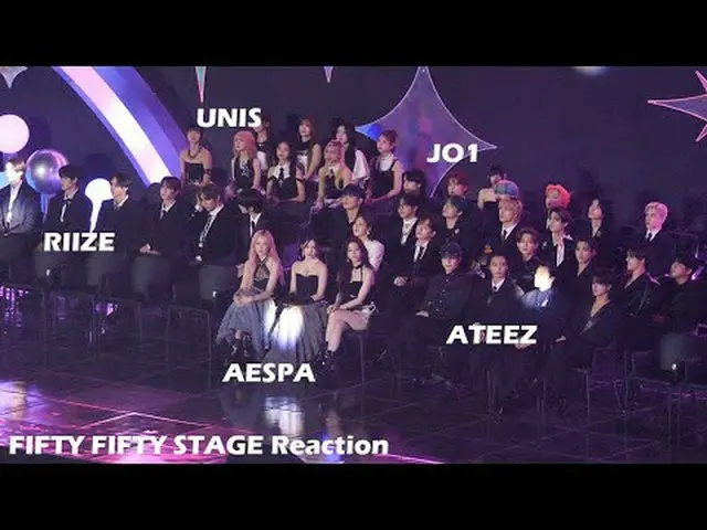 241117 KGMA FIFTY FIFTY_ _  ステージリアクション ファンカム by 스피넬 AESPA RIIZE_ _  ATEEZ_ _  JO