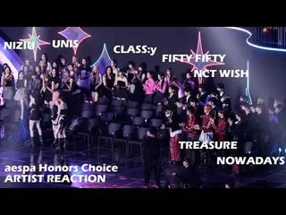 241117 KGMA Honors Choice Award ファンカム by 스피넬 NCT_ _  WISH_ _  NIZIU_  TREASURE_ 